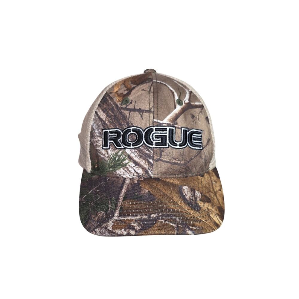 Rogue Fitness Camo Logo Trucker Hat Unisex Adjustable Cap